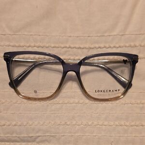 LONGCHAMP Gradient Blue/Beige Glasses, No Prescription, FRAMES ONLY Nwob R-$269